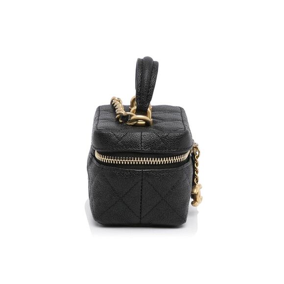 Pre Loved Chanel Mini Vanity Case Women Black Messenger Bags - Picture 3 of 8